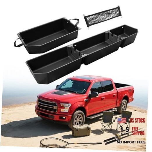 Truck Underseat Storage for Ford F150: 2015-2026 SuperCrew/Crew Cab, Rear