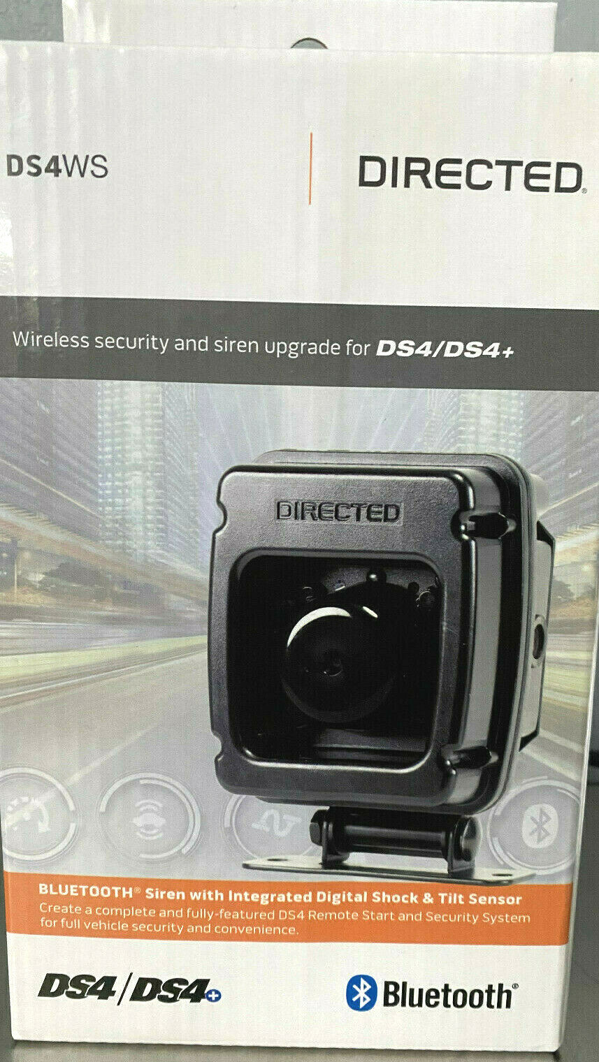 Directed DS4WS Bluetooth security siren upgrade Digital shock & tilt sensor NEW
