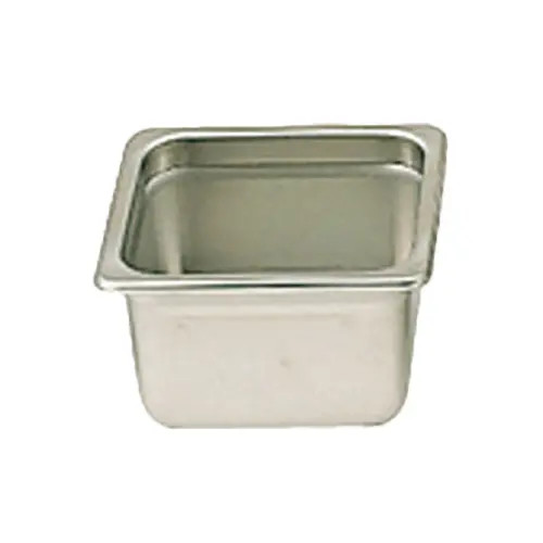 Thunder Group 1/6 Size 22 Gauge Stainless Steel Steam Table Pan - 4" Deep