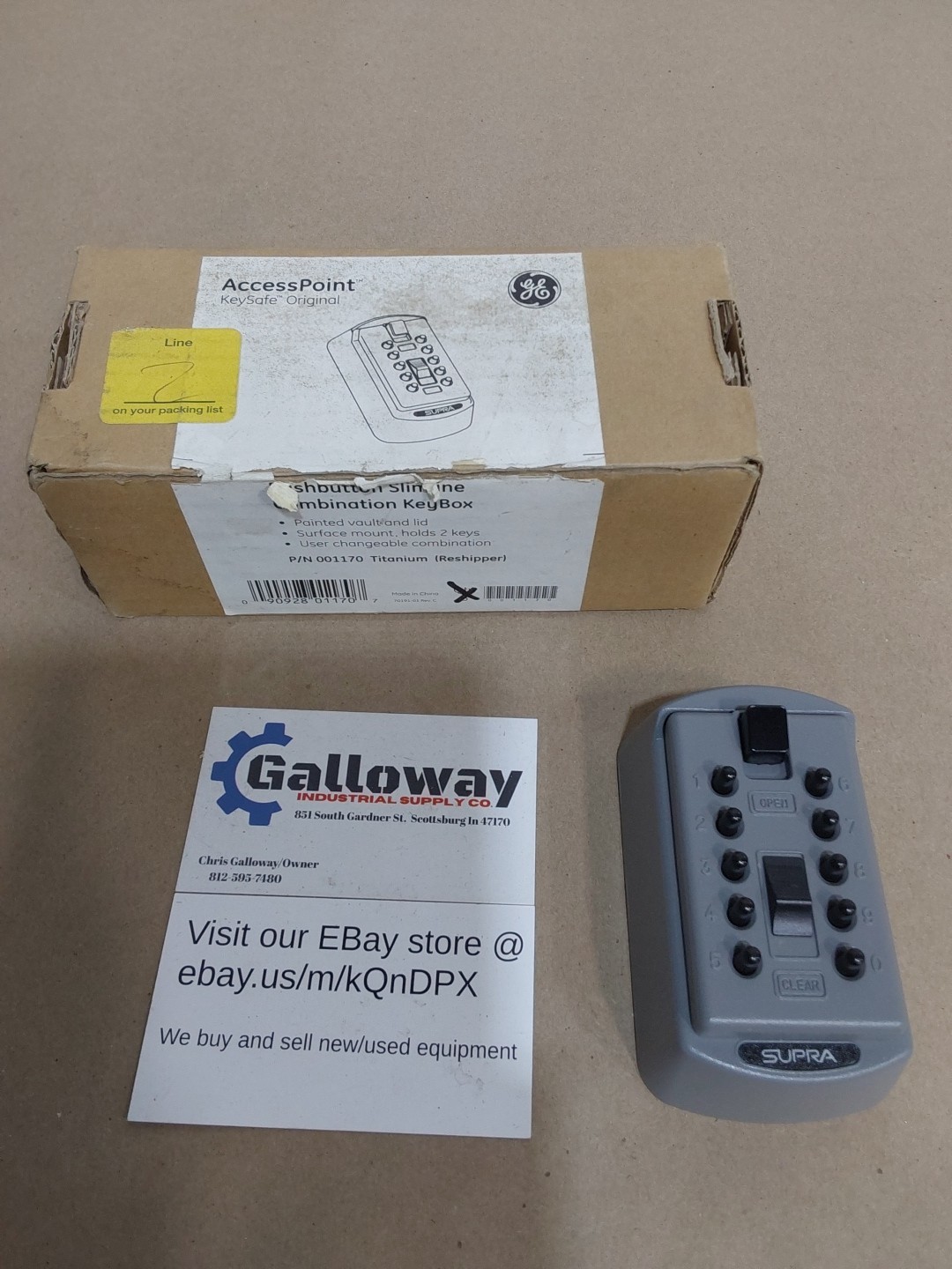 GE Access Point Key Safe Original 001170 - Holds 2 Keys - Security Storage