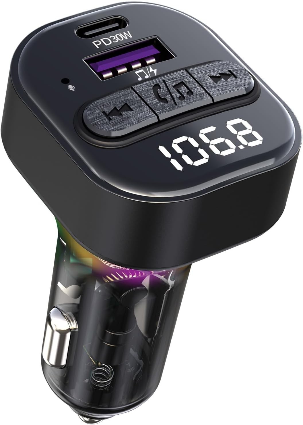 Cargador De Carro Para Celulares Con Blutu Bluetooth Musica Radio FM Llamadas
