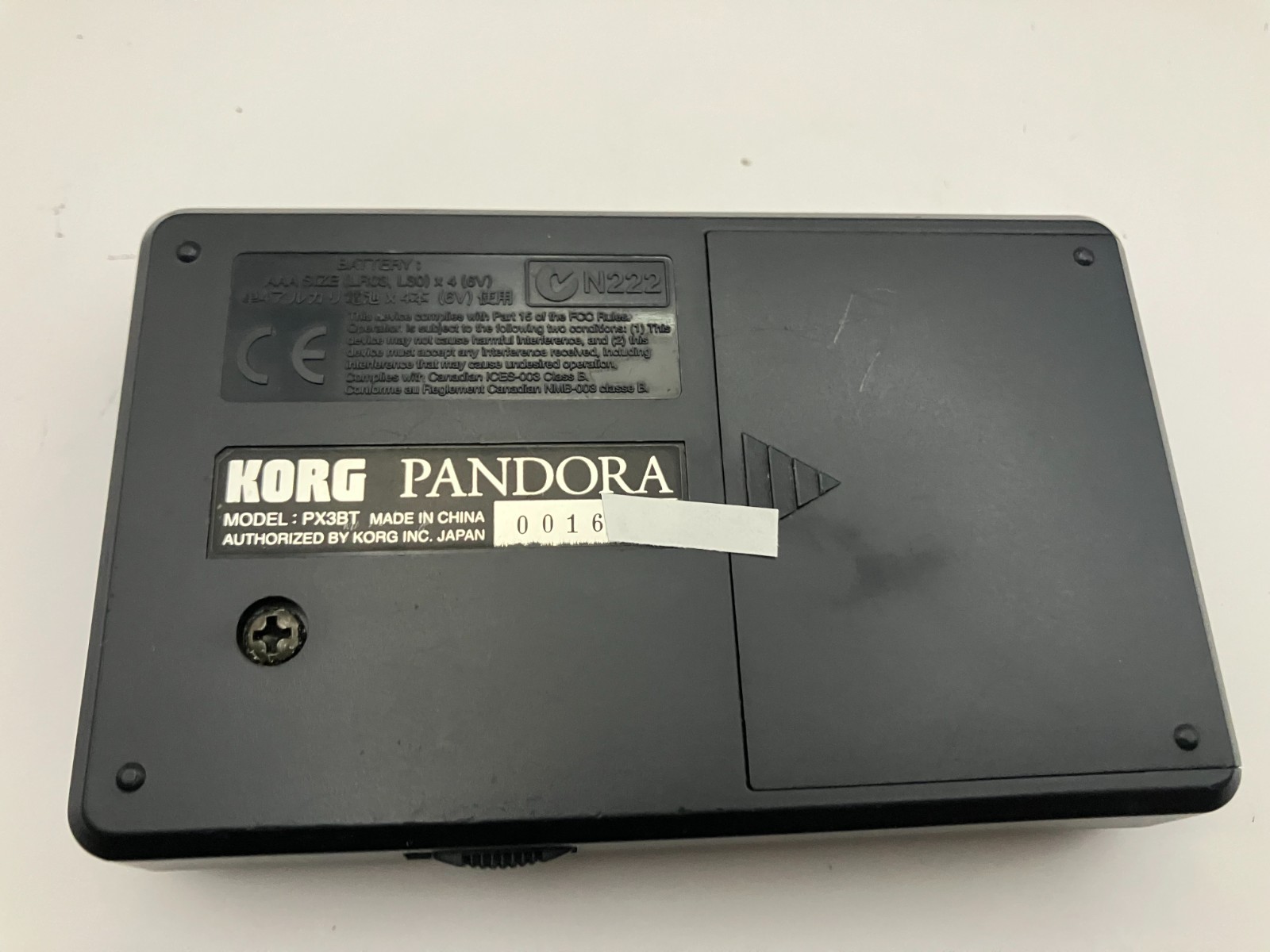 KORG PX3BT Pandora Bass Personal Multi Effect Processor Tested Used
