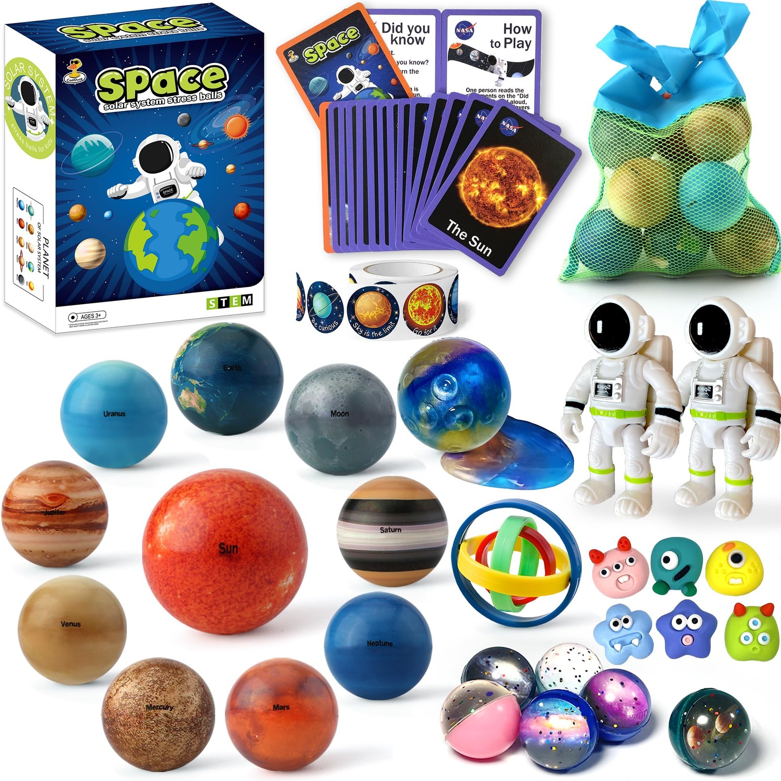 COOLDUCK Solar System Planets Space Balls STEM Toy Educational Kids Boys