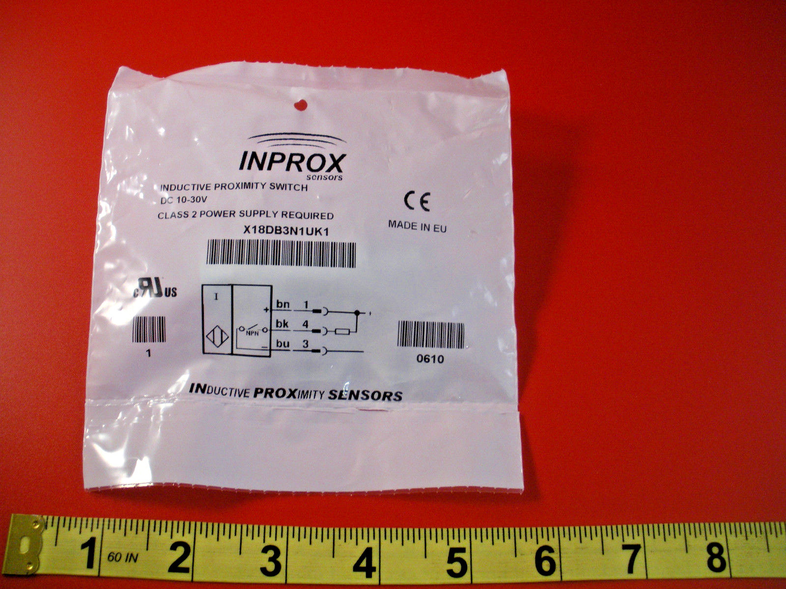 Inprox X18DB3N1UK1 Proximity Sensor Switch Inductive 10-30vdc 3-Pin Nib New