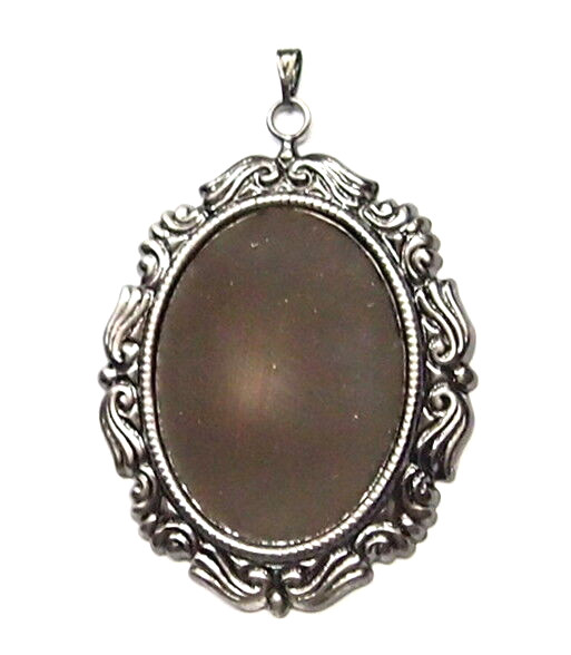 8 of 25x18mm Antique Silver Victorian Angel Wings Pendant Settings 43x30mm