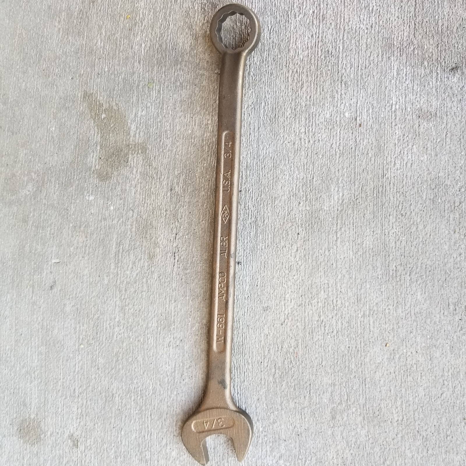 AMPCO 3/4" SPECIALTY BRASS ALBR W-661 COMBINATION WRENCH