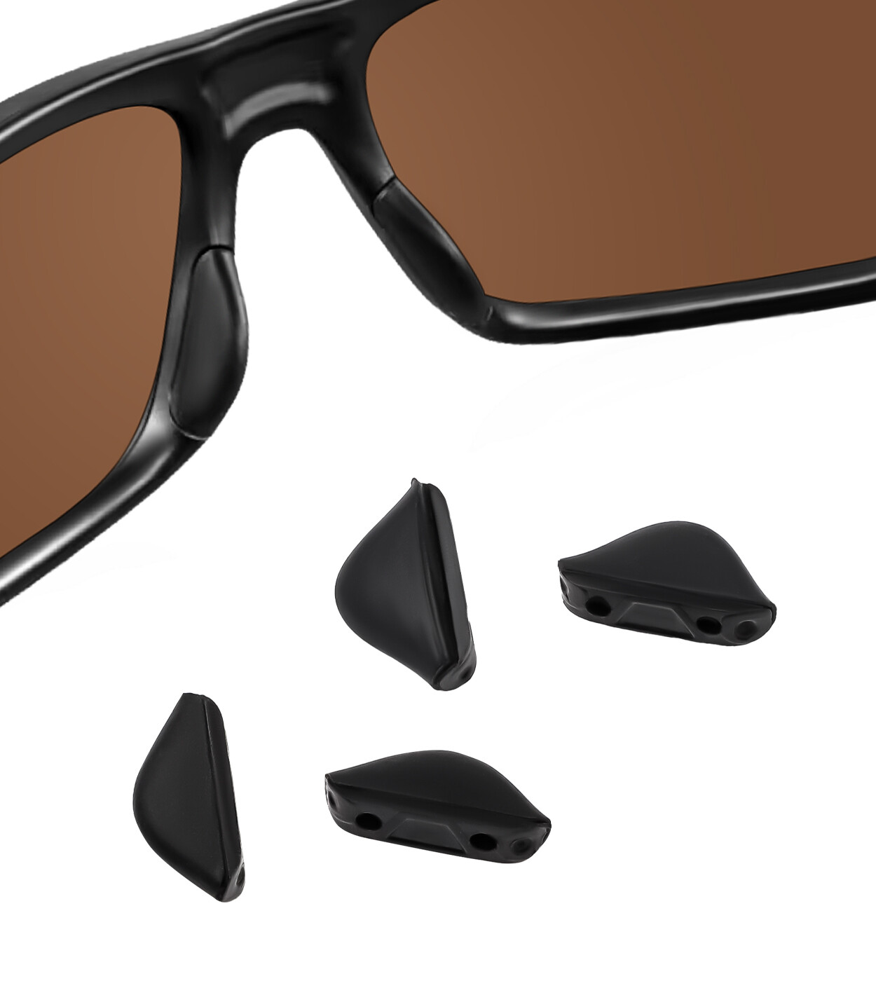 Black Replacement Nose Pads for Oakley Ridgeline OO9419 Non-Slip Nose Pieces