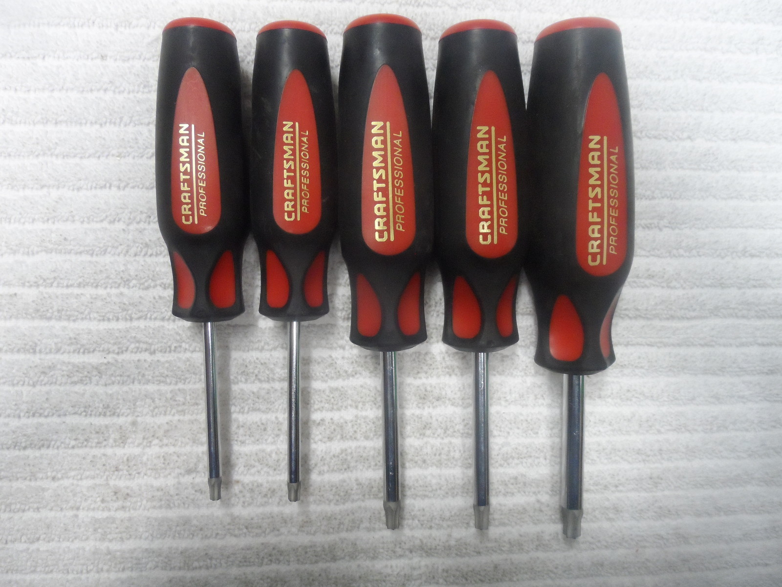 Craftsman Professional Torx Screwdriver Stubby NOS T20 T25 T27 T30 T40 USA 5 pcs