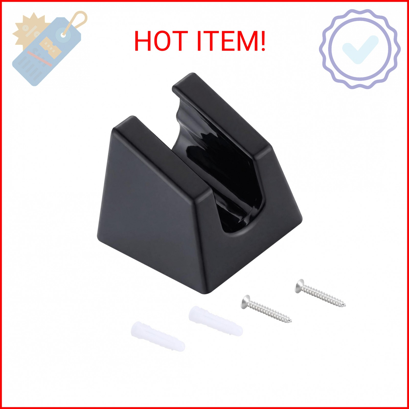 DF-SA156-MB RV Handheld Shower Wand Bracket Holder, Mounting Screws Included, Ma