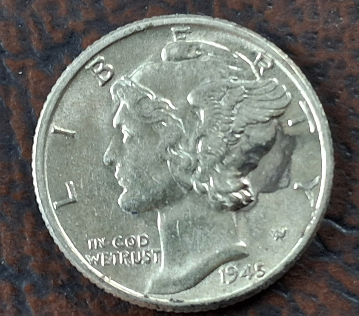 1945 P Mercury Silver Dime *UNCIRCULATED* MS FSB