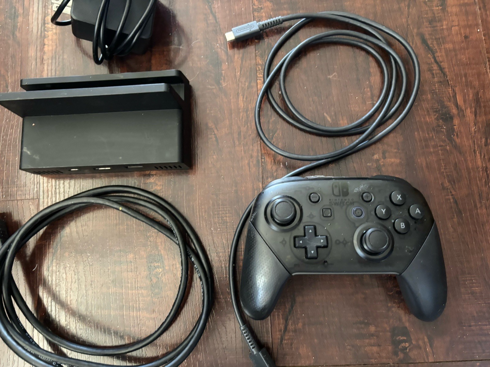 Nintendo Switch 1 Dock With HDMI Cord, Power Adapter, Pro Controller And Cord