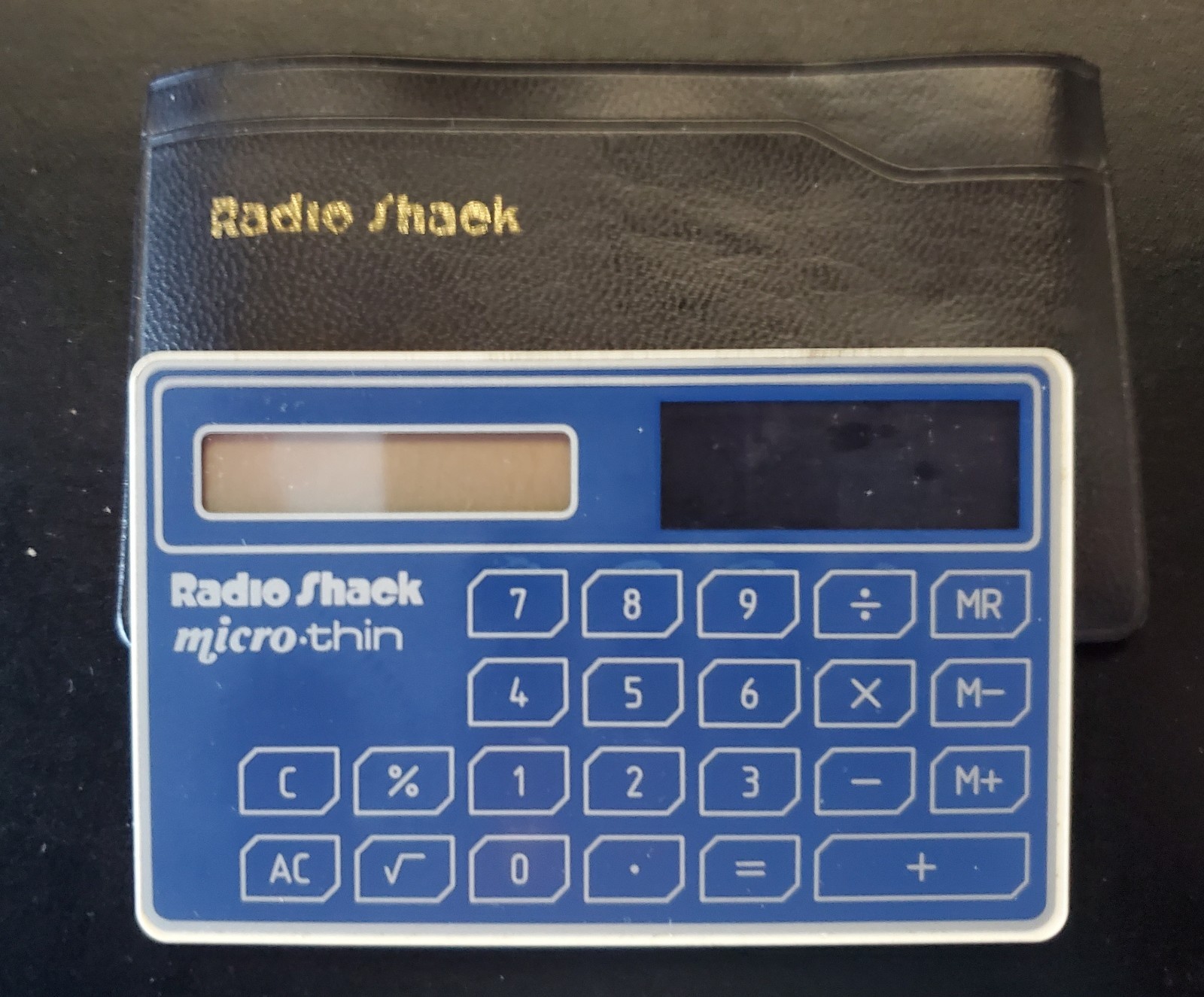 Radio Shack EC-413, Solar-Powered Calculator ~ Micro Thin with Case, Japan