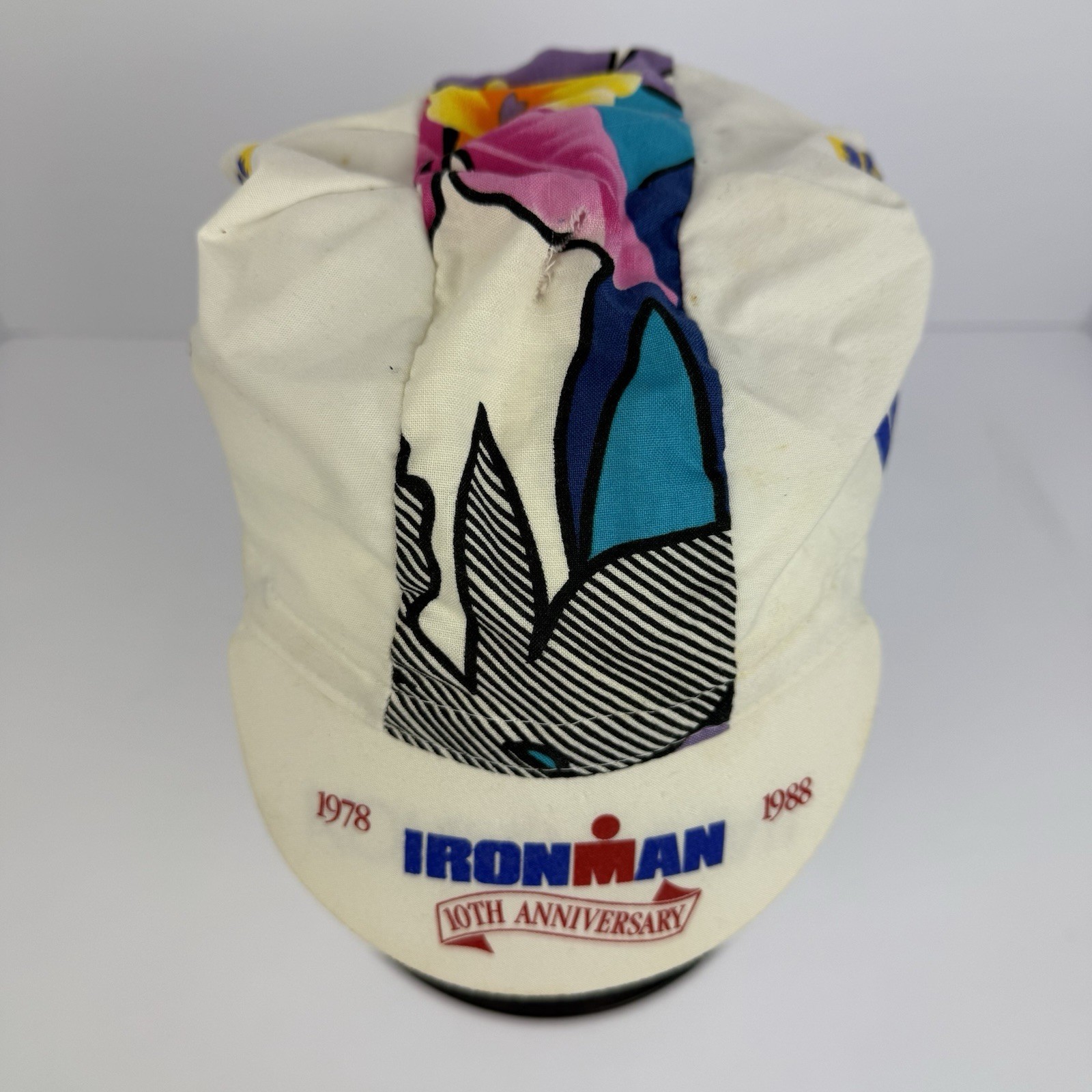 Vintage 1988 Ironman 10th Anniversary Kona Hawaii World Championship Hat Cap
