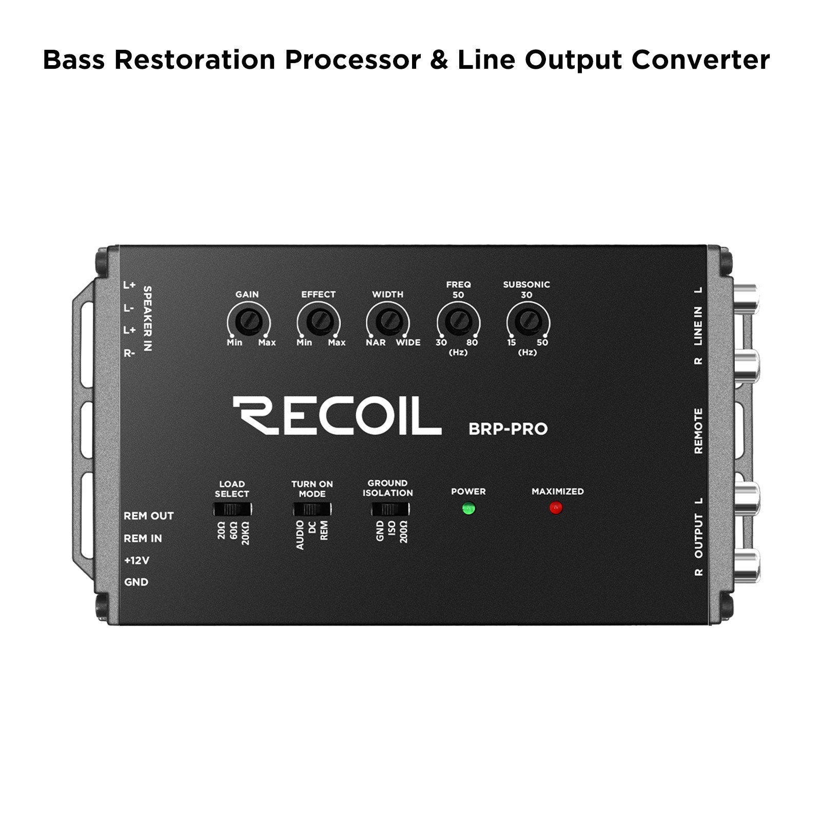 RECOIL BRP-PRO Bass Restoration Processor / LOC with Line Driver
