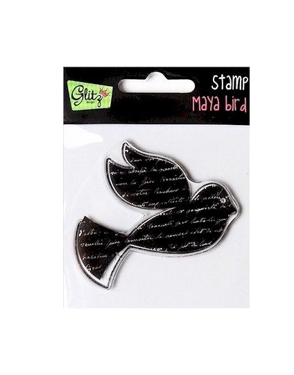 Glitz Design MAYA BIRD Clear 3x3 Stamp S2747