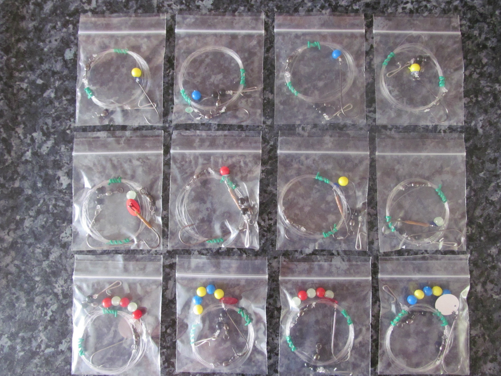 Sea Fishing Rigs x 12, High Quality Sea fishing Shore Pulley Rigs - Cod Rigs