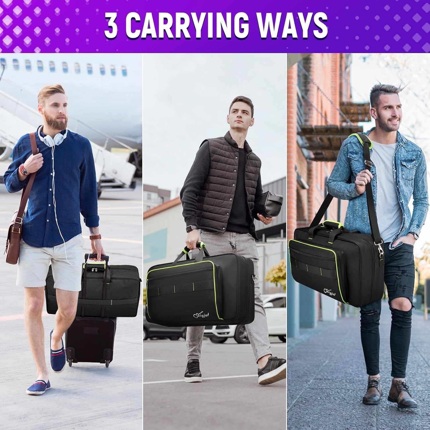 Protective DJ Carrying Case with Adjustable Shoulder Strap
