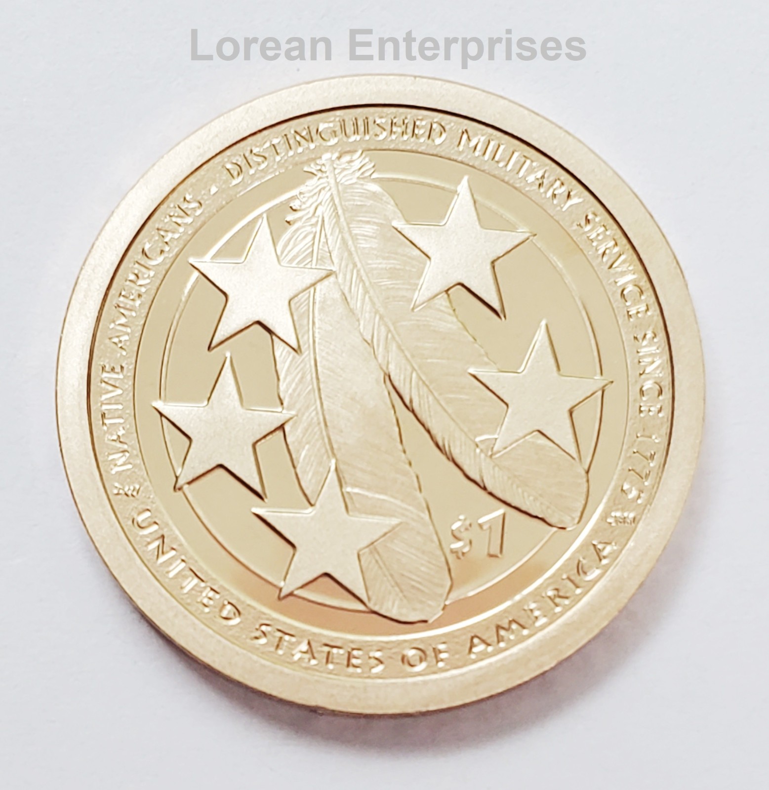 2021 S Sacagawea Dollar -Military Service/Stars & Feathers- ✼PROOF✼