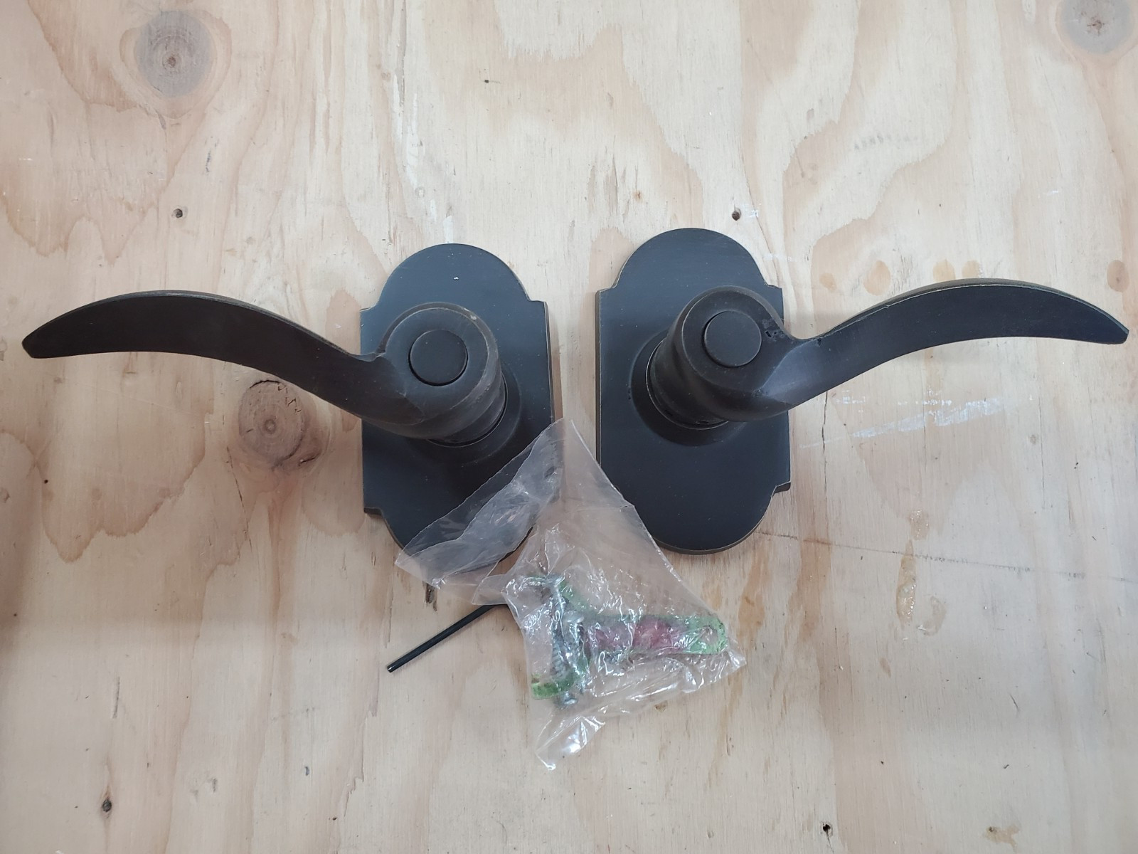 Emtek Durango Dummy Levers Right and Left- concealed fastener