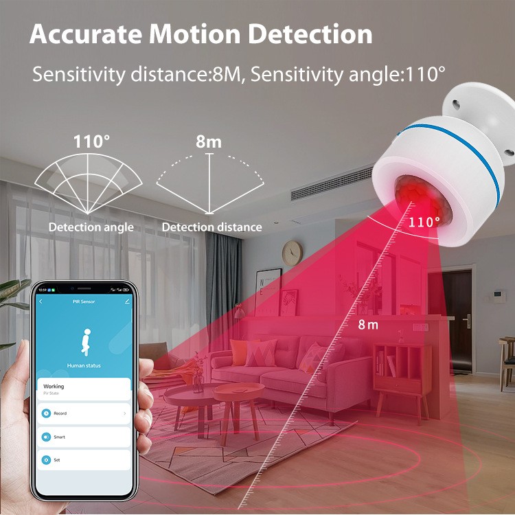 Tuya Smart Home Matter Thread USB PIR Motion Sensor APP Remote Control