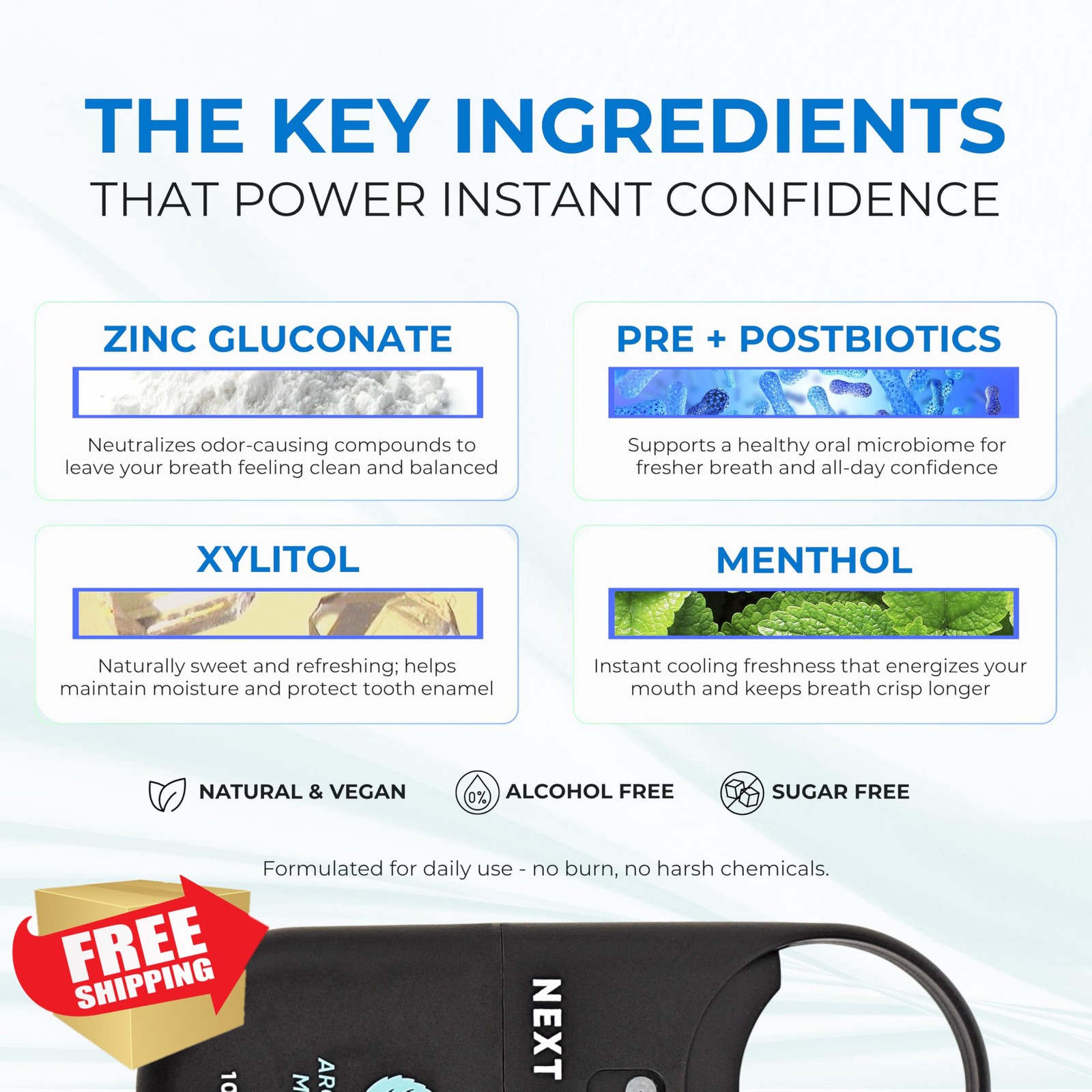 Next Move Arctic Mint Breath Spray 2 Pack