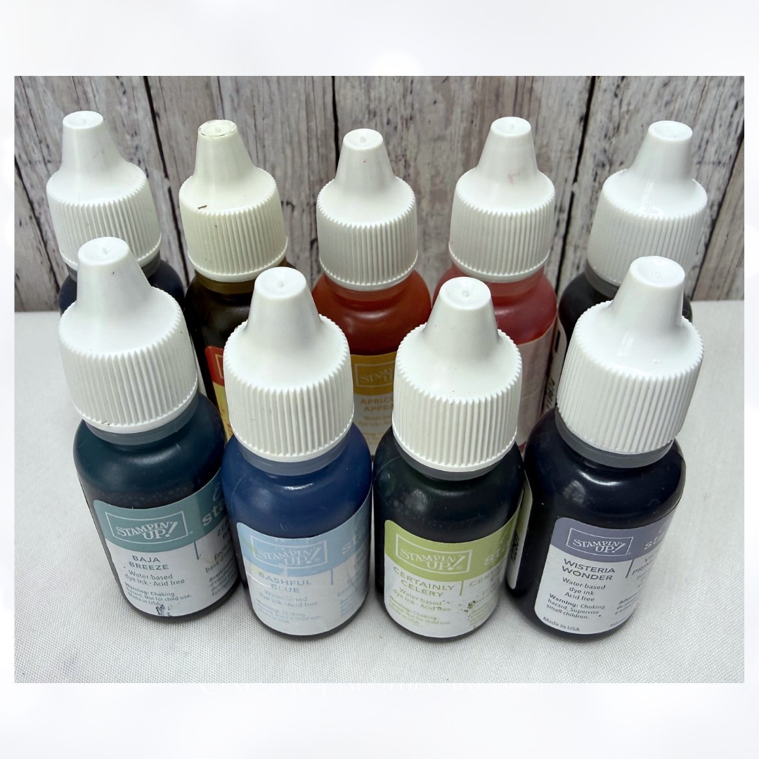 Stampin Up INK REFILLS Subtles Stamp Pad Reinkers Lot of 9