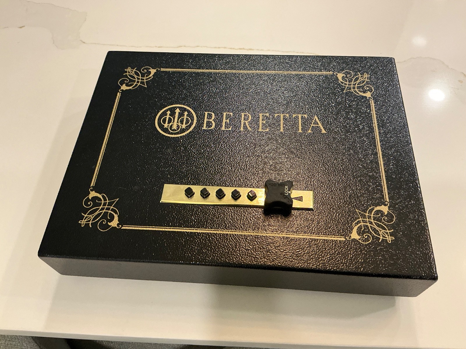 "Beretta " Logo  Valuables and Gun Safe-Quick Access- Pushbutton Design