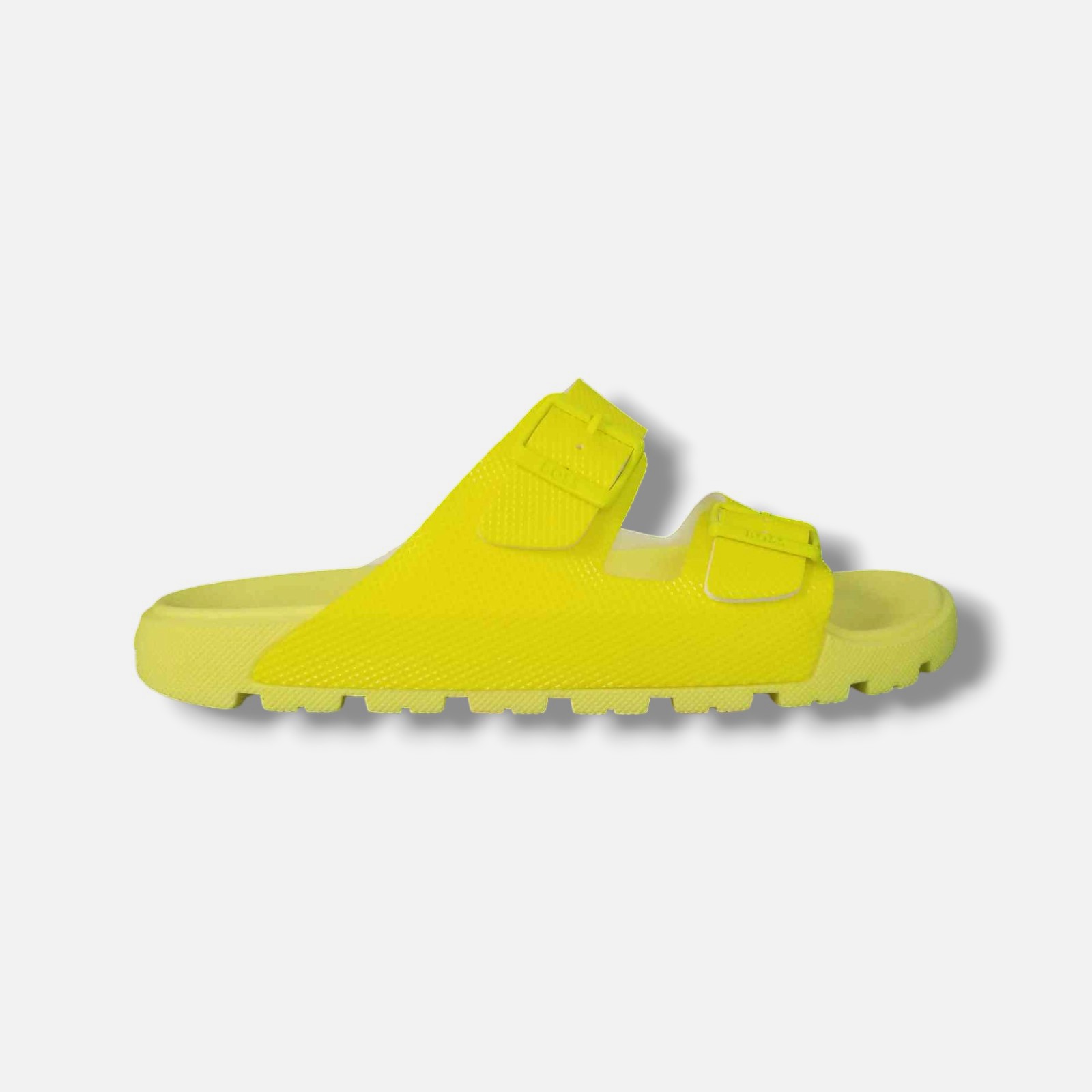 Hugo Boss Men Yellow Surfley Embossed Slip-on Slide Sandals Shoes Size 41