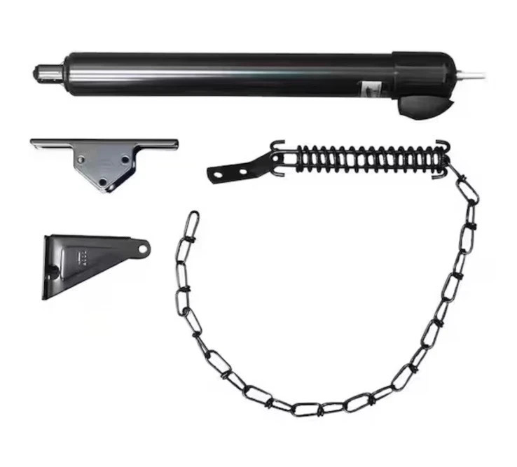 Unique Home Designs Heavy Duty Door Closer and Windchain Black IDA09300BLK