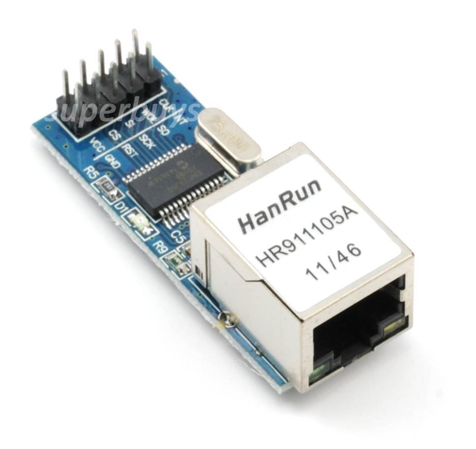 MiNi Ethernet LAN Network Module ENC28J60 Arduino SPI Port 51 STM32 Raspberry Pi