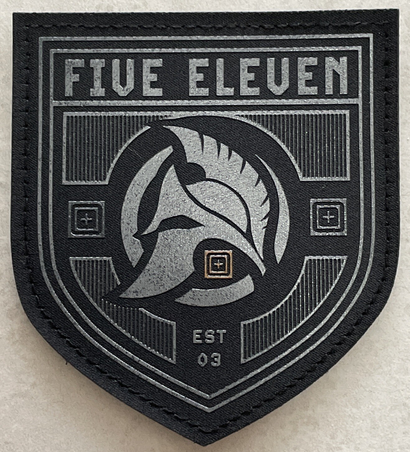 *BRAND NEW* 5.11 PT-R SPARTAN CREST PATCH “PHYSICAL TRAINING READY” HOOK BACKING