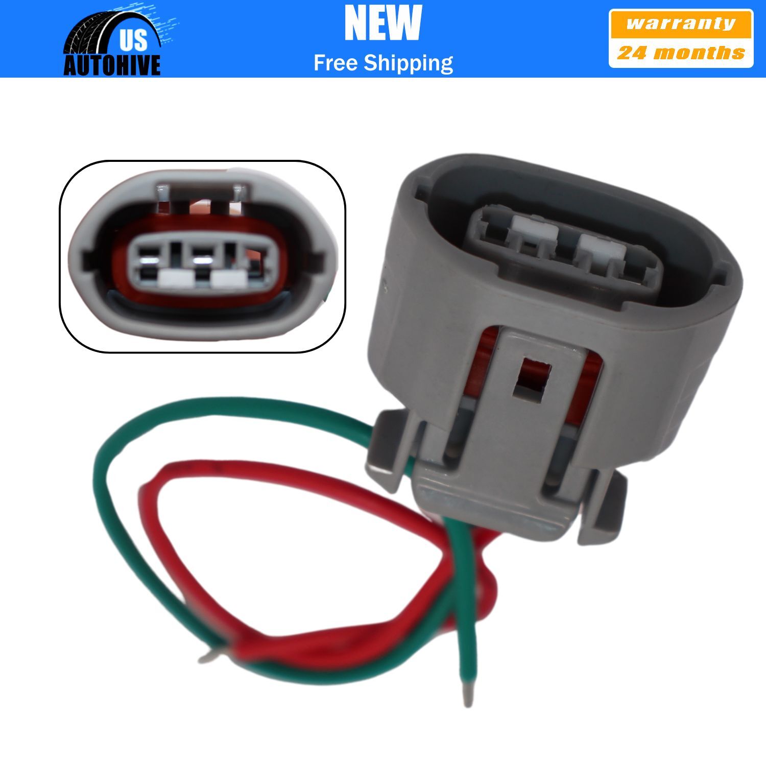 2 Prong Plug Alternator Pigtail Harness Plug Connector for Nissan Murano V6