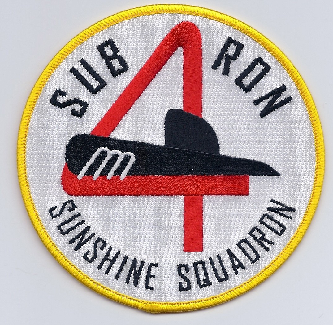 Subron 4 Sunshine Squadron - Submarine Patch - Cat No. C6951