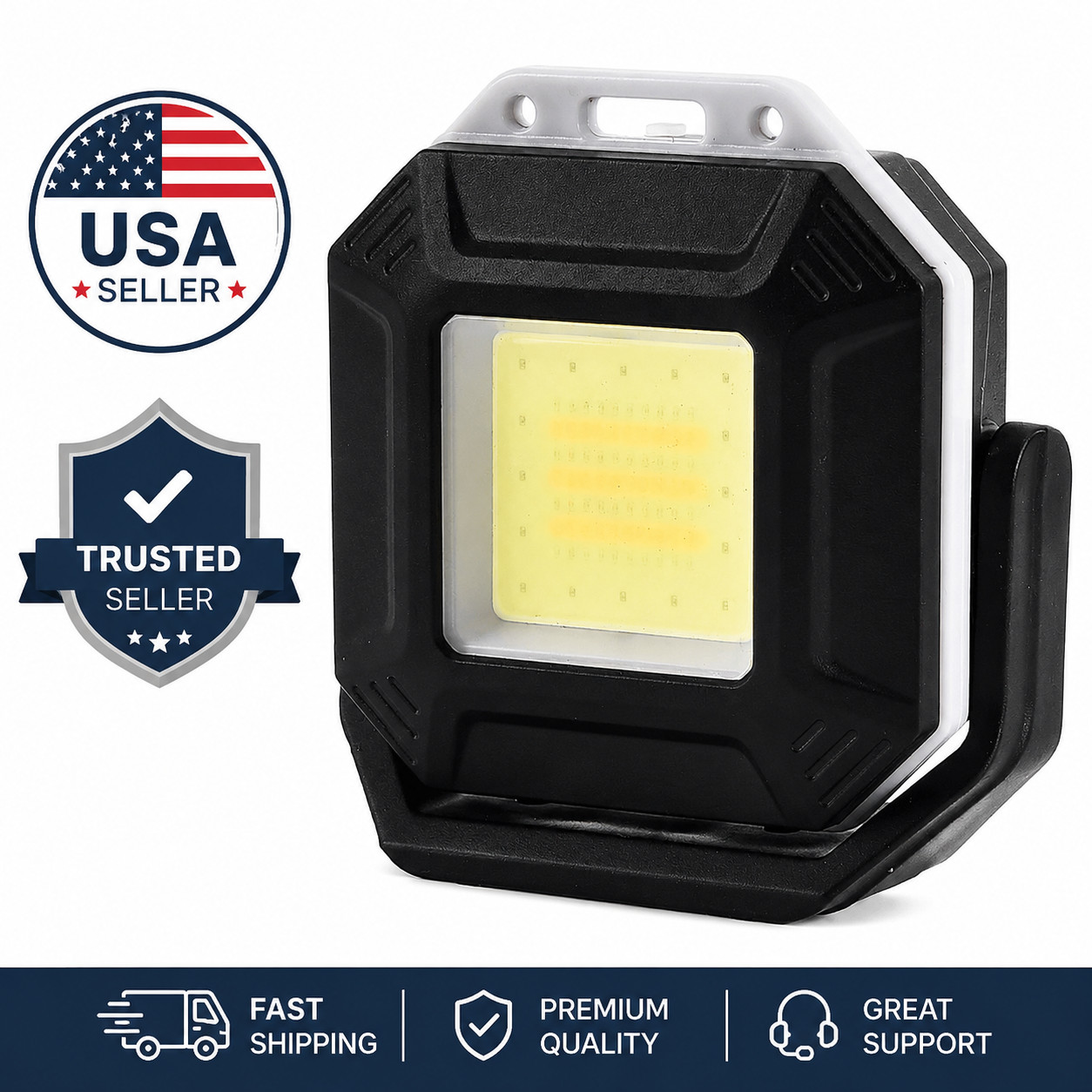 Rechargeable LED Work Light: Waterproof Inspection Lamp with Magnetic Base, for