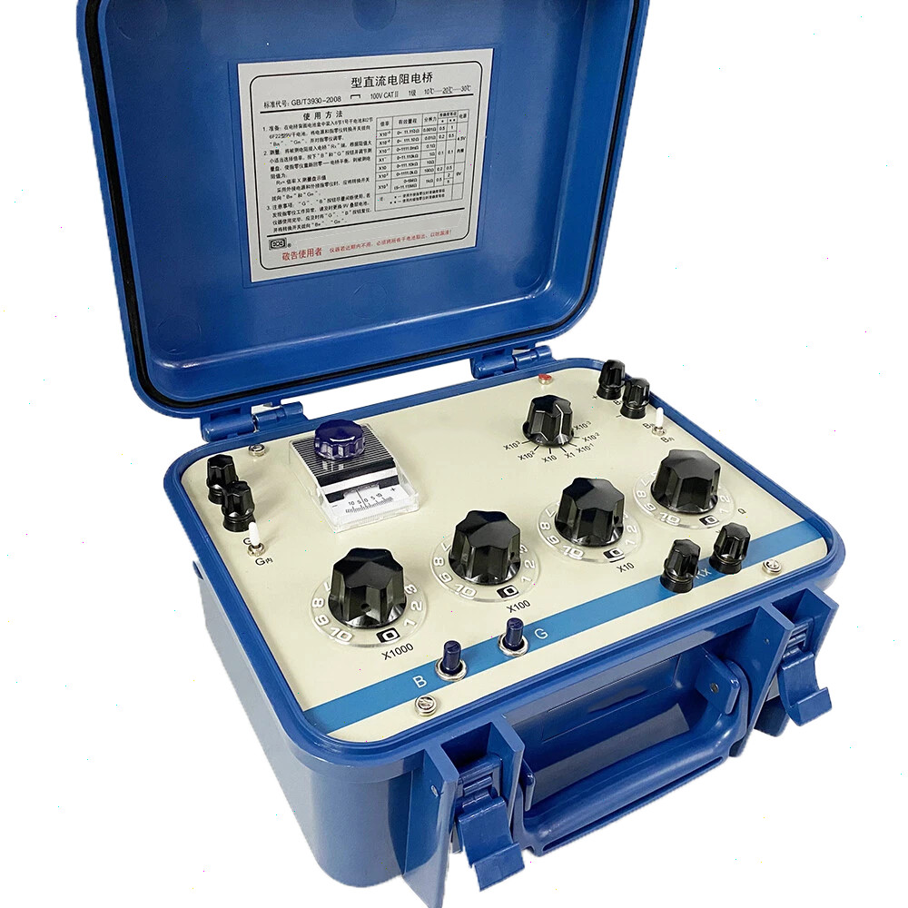 DC Resistance Box DC Bridge Wheatstone Bridges with Measurement Range 0~11.110MΩ
