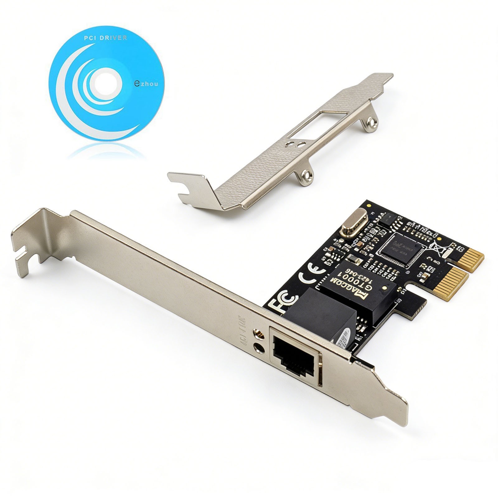 Single Port Gigabit Ethernet PCI-e PCIe x1 Network Interface Card NIC RTL8111C