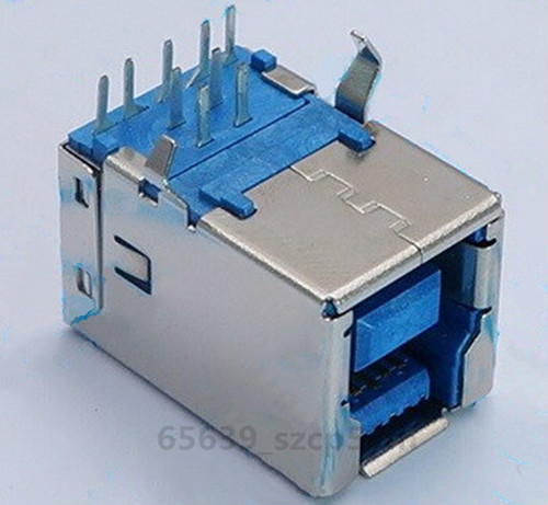 10pcs USB 3.0 Type B Female 9Pin DIP printer port B-shaped  Socket Connector