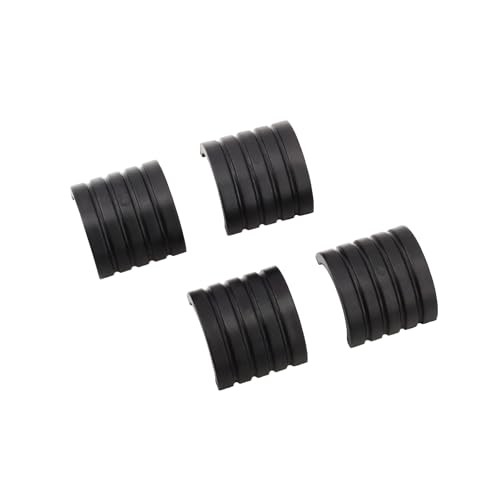 Universal Motorcycle Highway Peg Mount Spacers/Rubber Bushings, BLACK-25MM