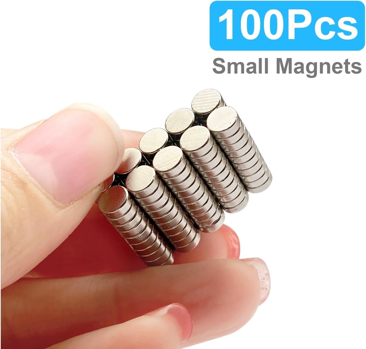 100Pcs Small Magnets, 5x2 mm Mini Tiny Round Magnet, Micro Neodymium for Crafts