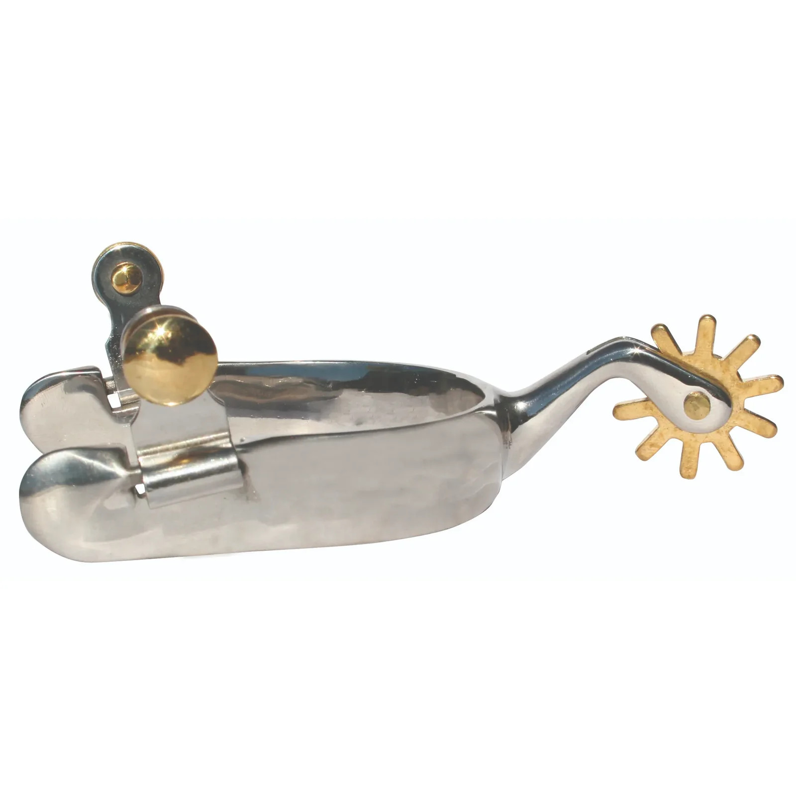 Professional's Choice Western Eq Spurs - Polished Steel with 10-Point Rowel