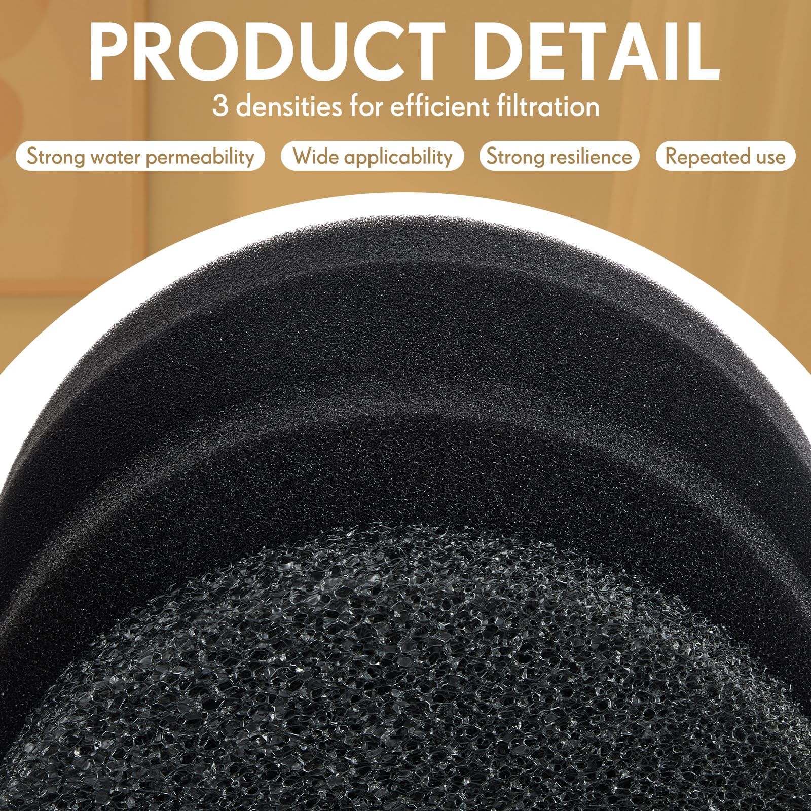 3 Pcs 5 Gallon Bucket Sponge Filter 11" Aquarium Pond Sponge Filter DIY Foam ...