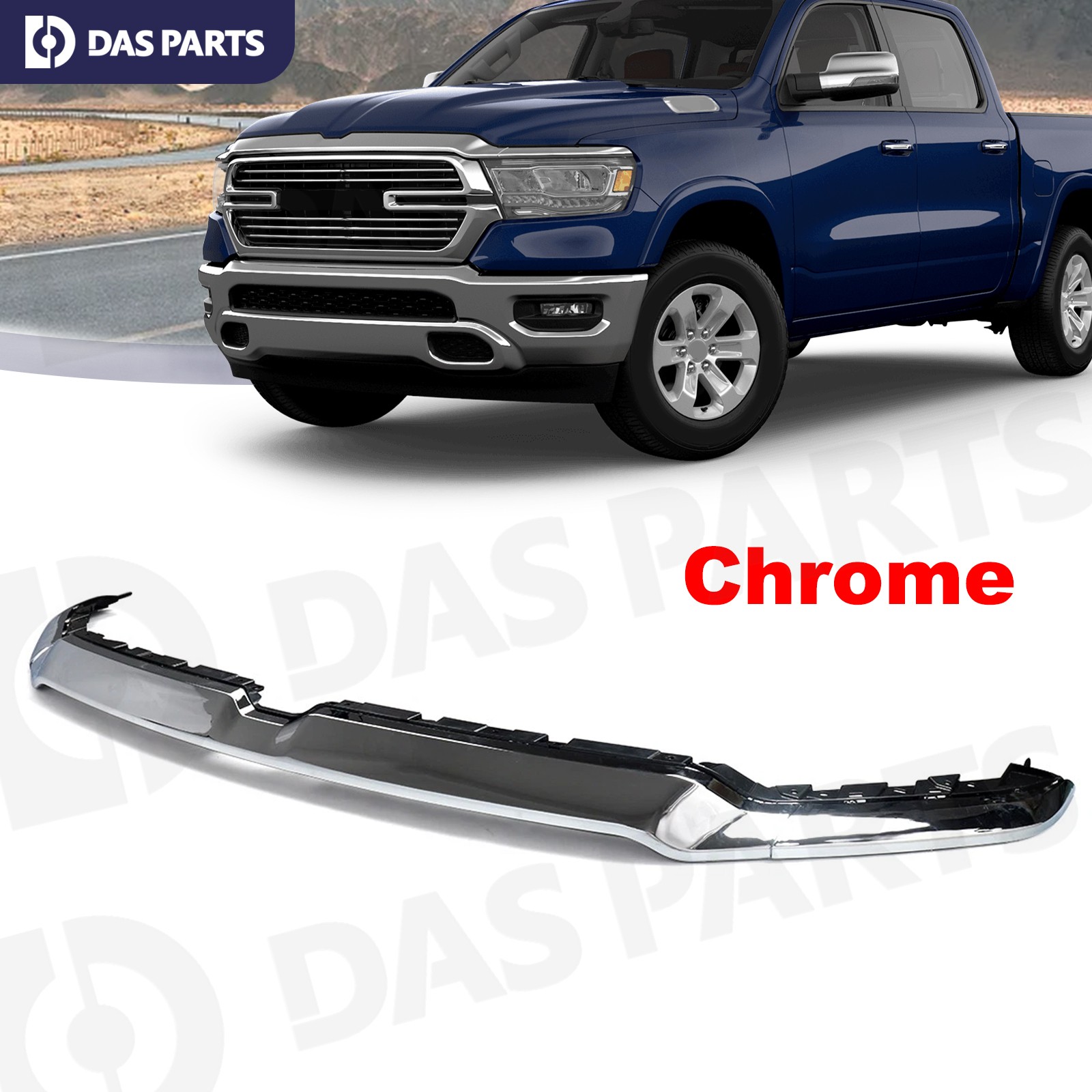 Front Bumper Grille Trim Molding Chrome For Ram 1500 2019-2024 #6BT13SZ0AJ