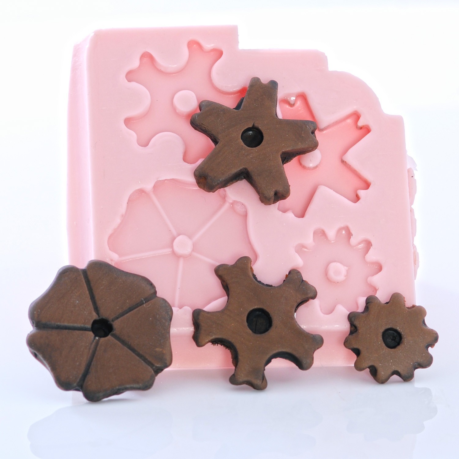 Silicone Mold Flexible Push mold for Polymer Clay Casting Mold for Resin  (830)