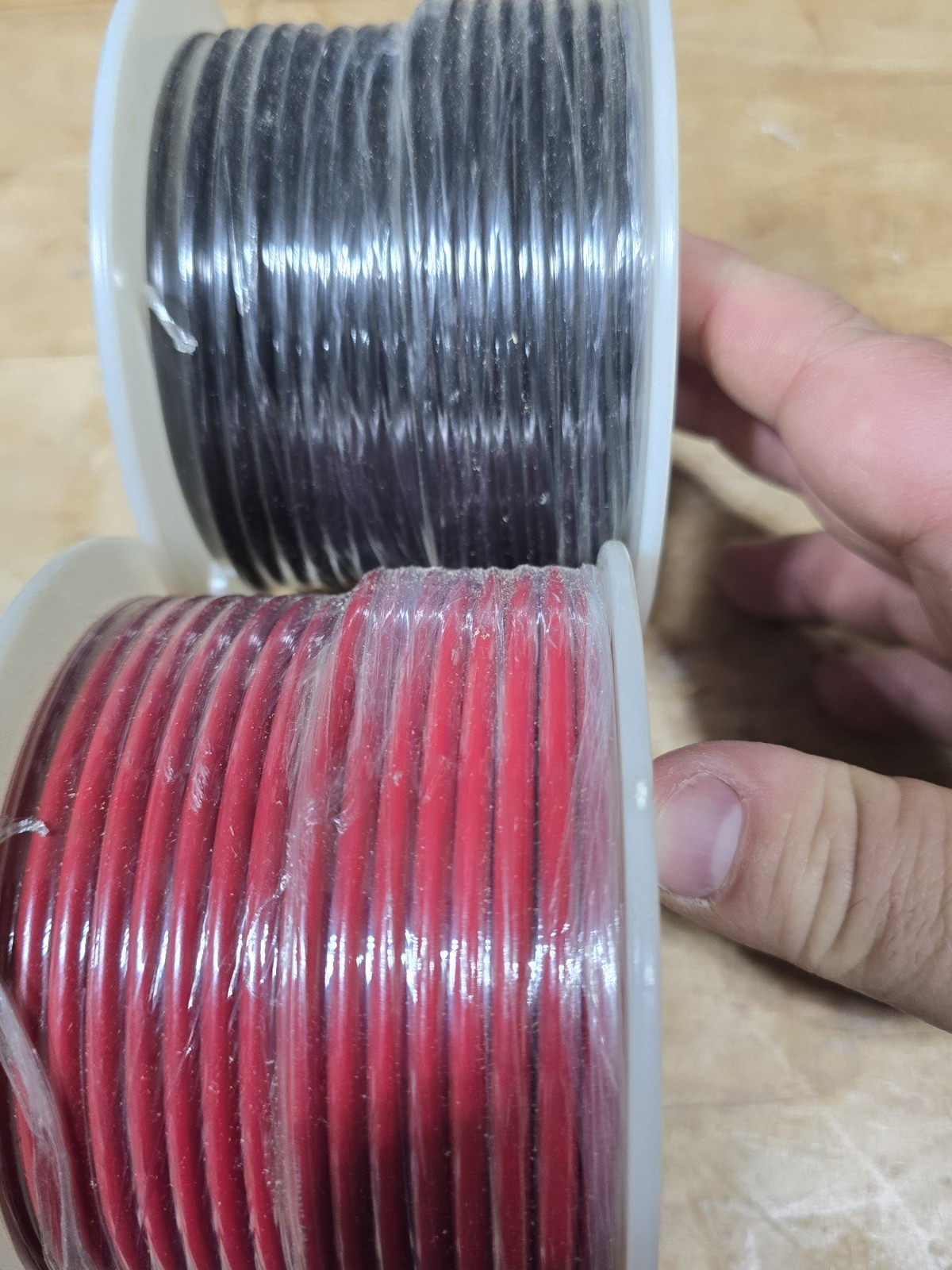 Lot Of 2 Electrical All Copper Primary Wire 10 GAUGE Red &Black 100' Sealed
