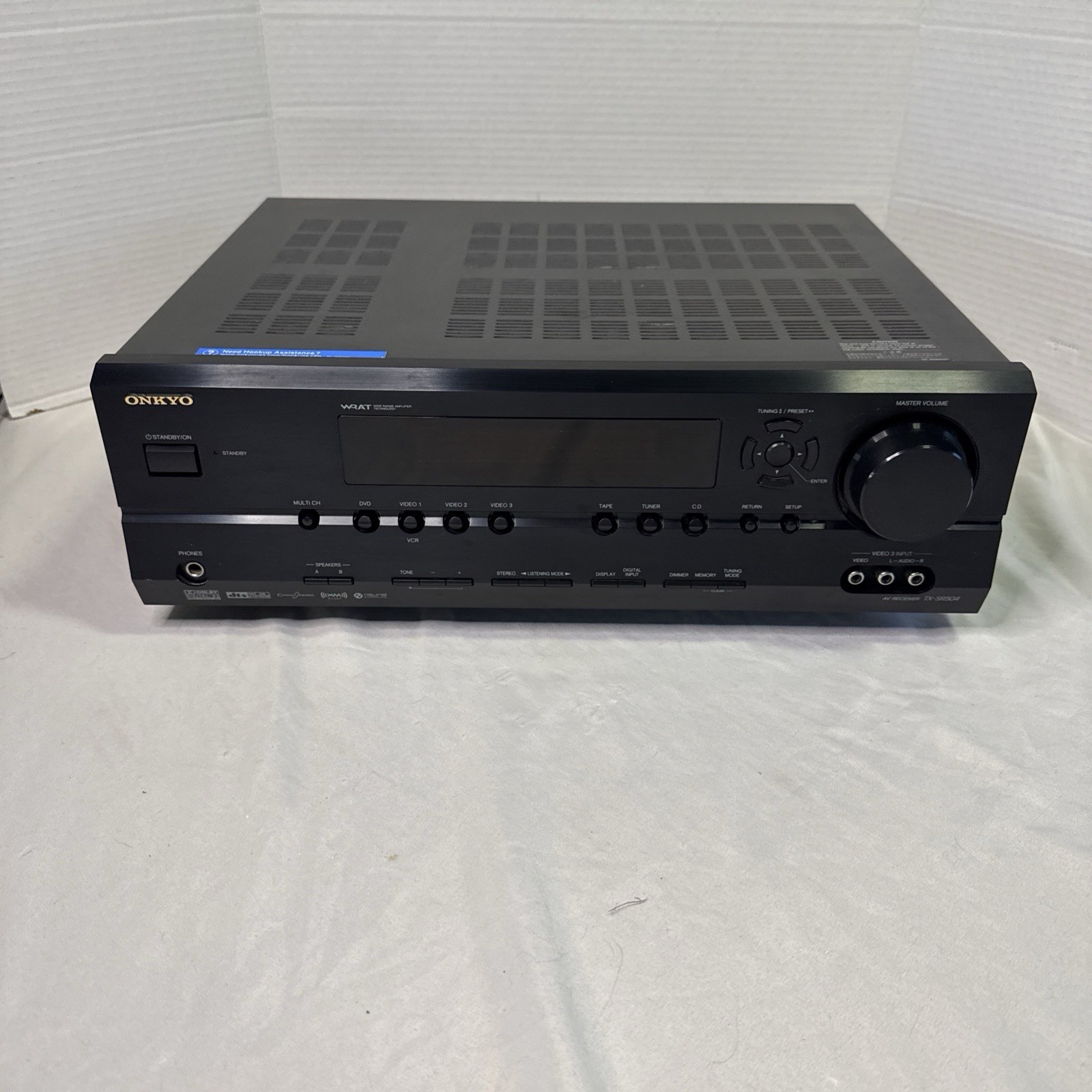 Onkyo TX-SR504 Hi-Fi Stereo AV Receiver, Wide Range Amplifier Dolby Digital