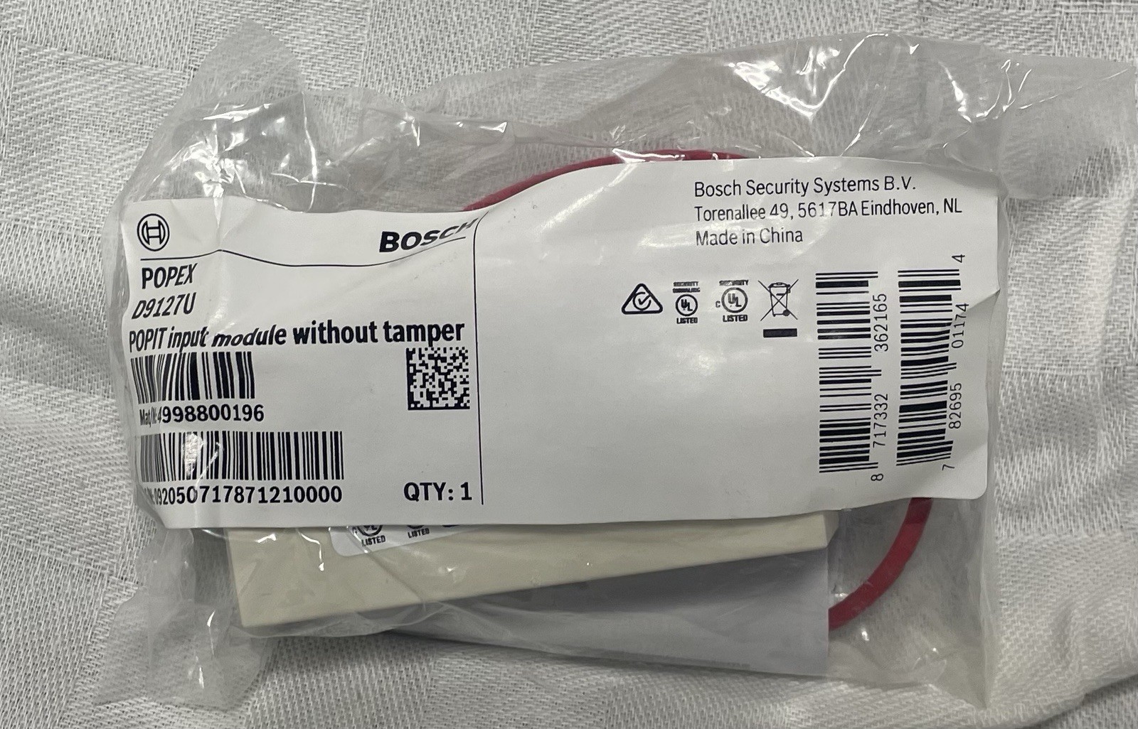 Bosch D0912-7U POPIT Input Module (No Tamper) New