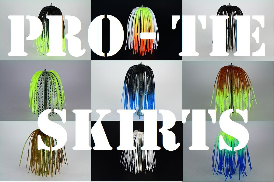 PRO-TIE SKIRTS Bass,spinnerbait, Chatterbait fishing lure skirt. Qty: 5 per pack