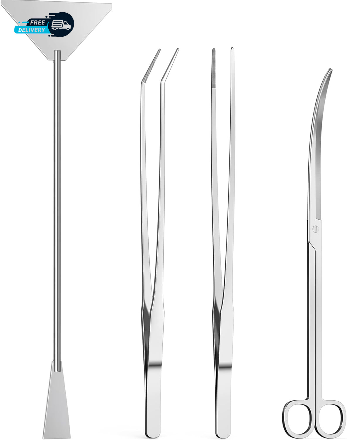 4Pcs Aquascaping Tools  Aquascape Kit Long and Strong Aquarium Tweezers