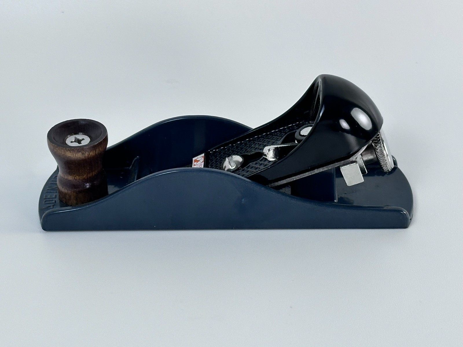 Buck Bros USA 7" Deluxe Block Plane With Angle Adjuster Blue Vintage