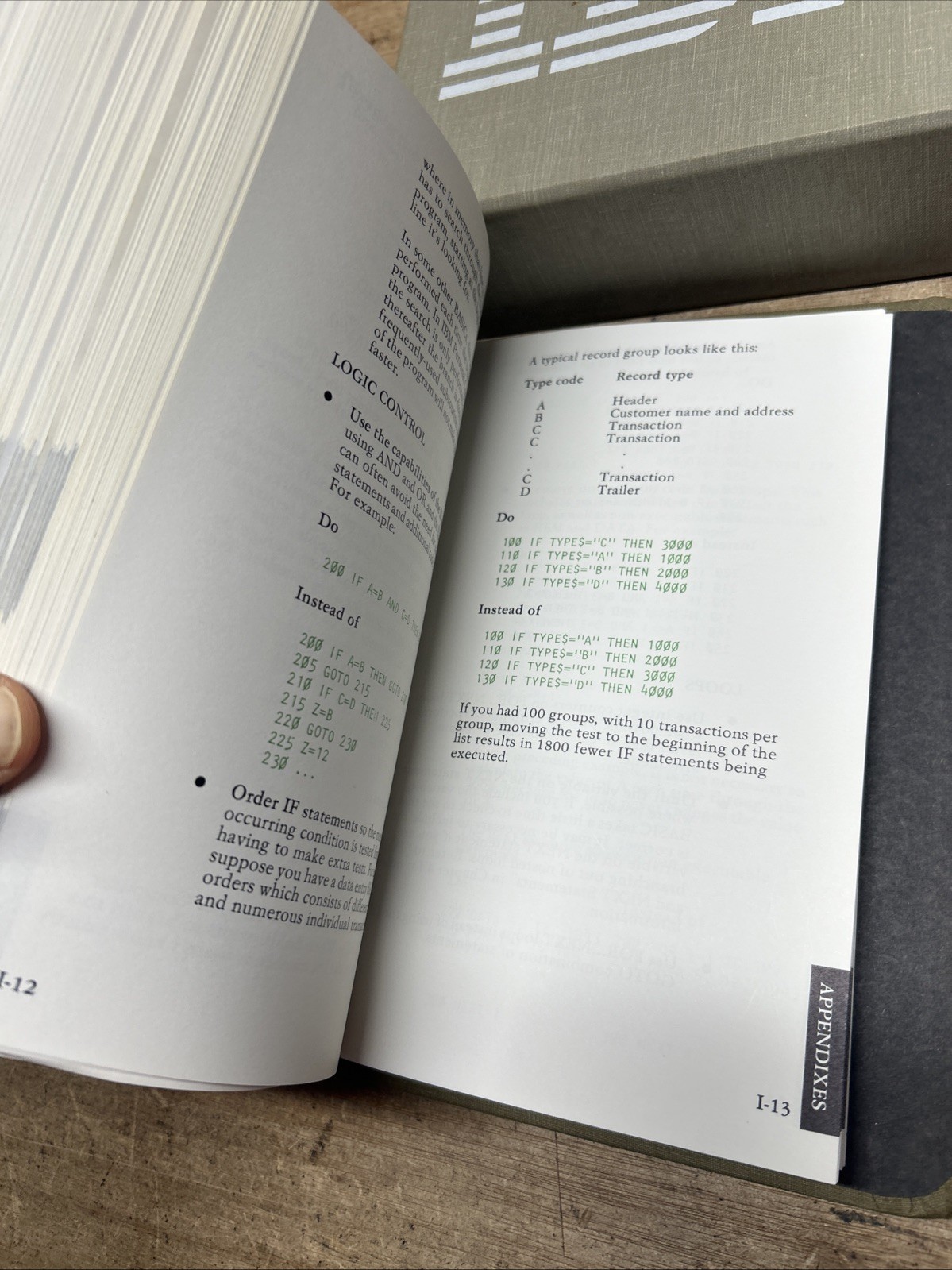 IBM BASIC Reference 1982 1.10 2nd Edition 6025013 (No Software)
